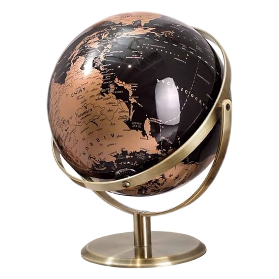 DEEPCRAFF Detailed Topographic World Globe with Rotating Base for Education and Desktop Decorative Use