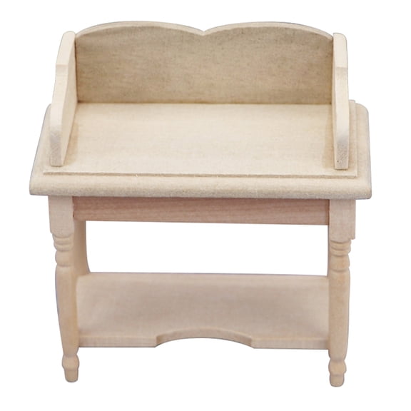 DEEPCRAFF Dollhouse Furniture Dollhouse Desk Wood Decorative Home Decoration 1Pack