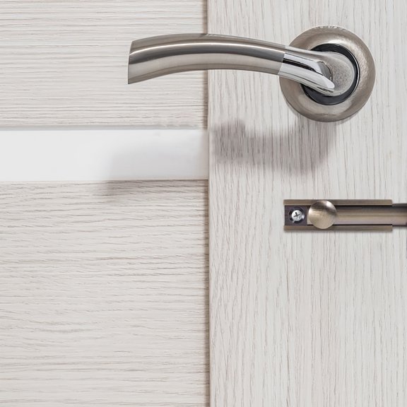 DEEPCRAFF Durable Grey Slide Bolt Lock Latch for Door Security and Easy Installation