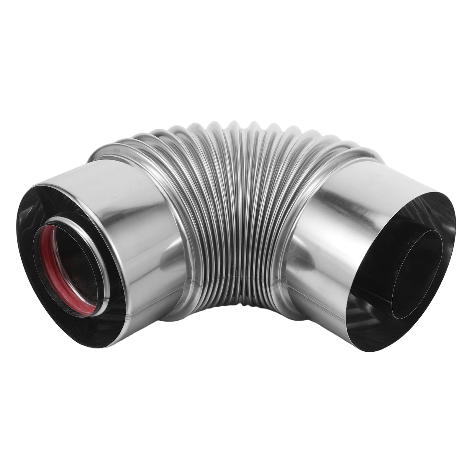 DEEPCRAFF Compact Stainless Steel Stove Pipe Elbow Leakproof Design for Tight Space Ventilation