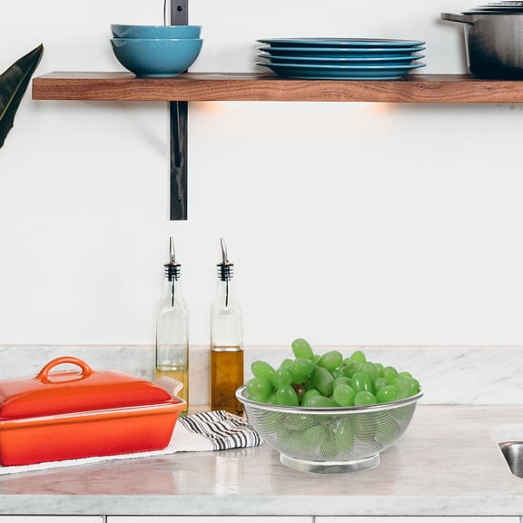 DEEPCRAFF Kitchen Strainer Stainless Steel Drainer for Food Preparation 1Set