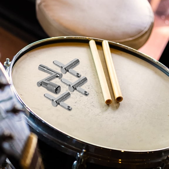 DEEPCRAFF Drum Tuner Key Set ZShaped Iron Plating For Drummers And Musicians 1Set