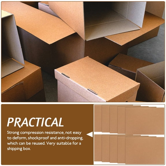 DEEPCRAFF Light Brown Corrugated Cardboard for Shipping, Storage, and Packaging Box Material, Practical and Strong
