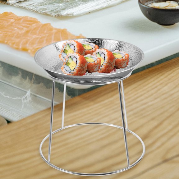 DEEPCRAFF Durable Stainless Steel Rack for Seafood Tray Storage with Stable Structure