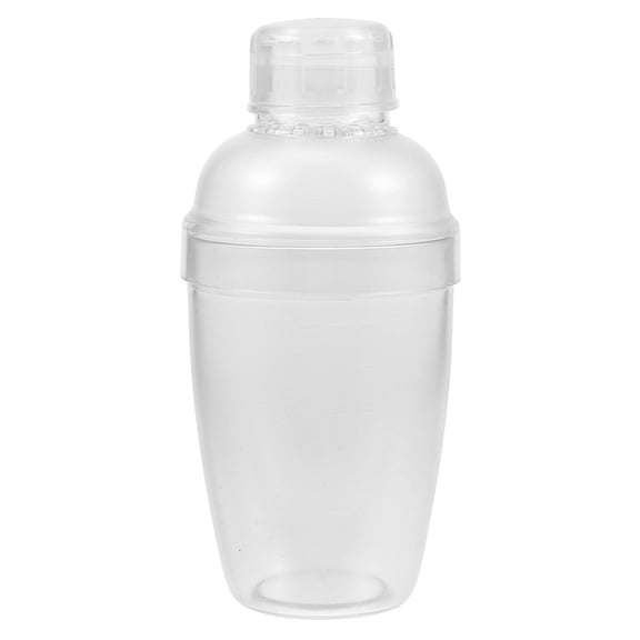DEEPCRAFF Ergonomic Transparent Plastic Mixer Cup with Clear Scale for Bar and Kitchen Use