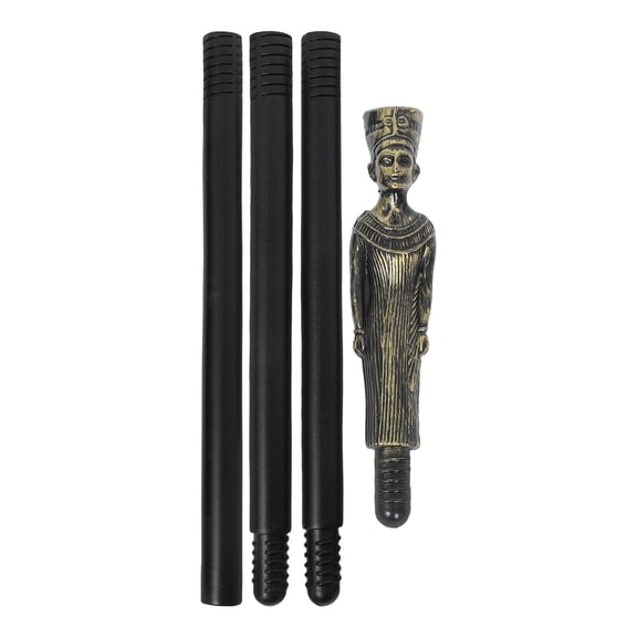 DEEPCRAFF Golden Plastic Scepter Egyptian Staff for Cosplay and Party Decor