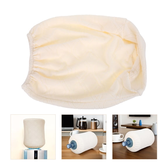DEEPCRAFF Reusable Elastic Water Jug Cover Beige Water Dispenser Accessory for Kitchen Or Office