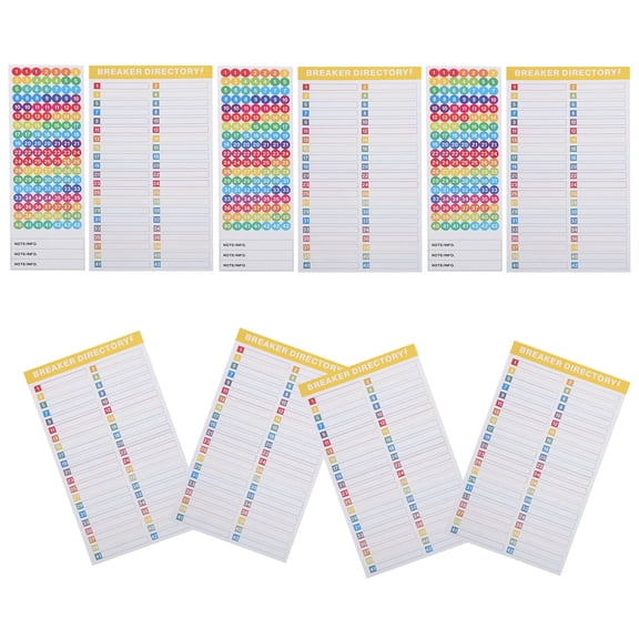 DEEPCRAFF Electric Panel Label Stickers for Breaker Box Numbering Easy Identification and Fault Response