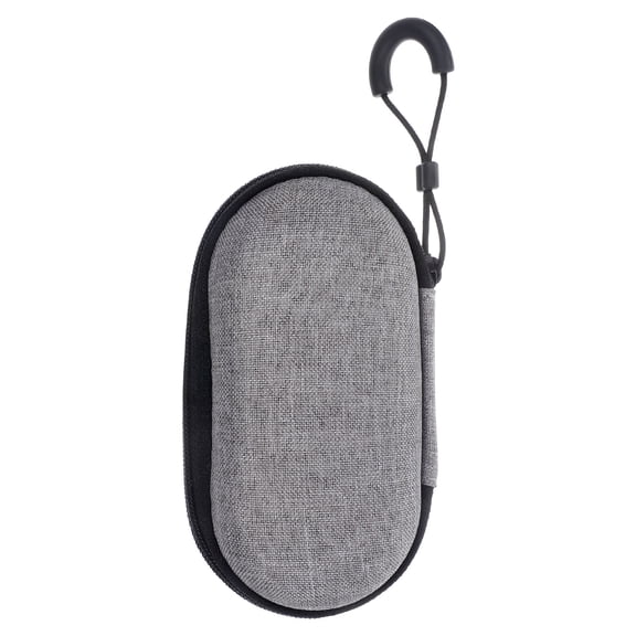 DEEPCRAFF Electronic Organizer Travel Case Grey Hard Shell Guitar Tuner Storage with Cable Charger Organizer