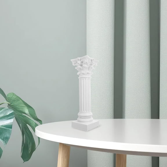 DEEPCRAFF White Resin Roman Columns for Wedding Decor Elegant Pillars for Ceremony Party Decorations