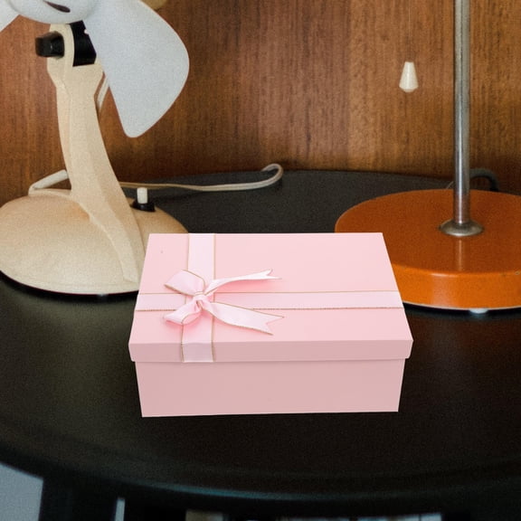 DEEPCRAFF Set of 2 Elegant Wrapping Boxes with Bowknot, Keepsake Packaging for Festivals, Events, and Special Occasions