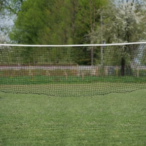 DEEPCRAFF Portable Foldable Black Badminton Net for Outdoor Sports with High Visibility and Quick, Easy Setup