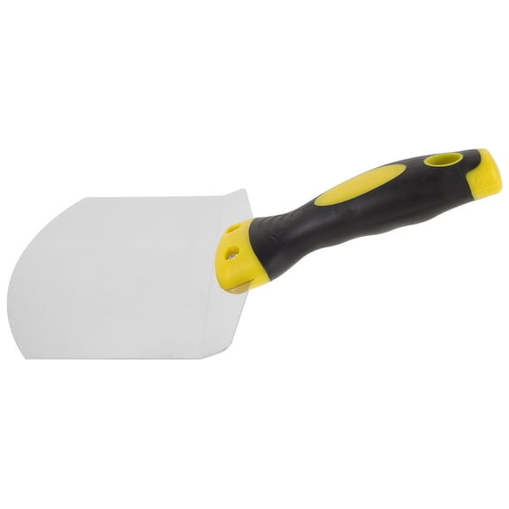DEEPCRAFF Compact Plated Silver Drywall Tool with Curved Blade for Efficient Wall Repair