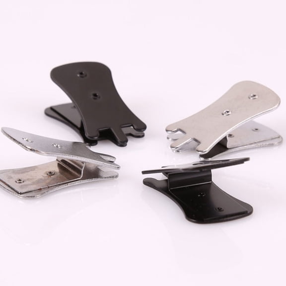 DEEPCRAFF Erhu Practice Mute 6Pcs in Black and Silver for Evening and Beginner Practice Sessions