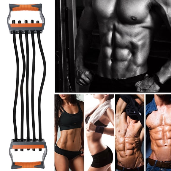 DEEPCRAFF Chest Expander Elastic Bands Assorted Color Latex Muscle Training Equipment for Fitness
