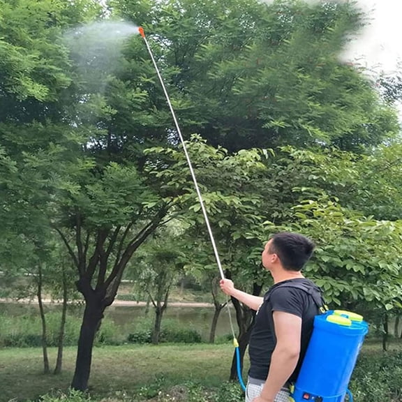 DEEPCRAFF Extendable Stainless Steel Sprayer Extension Pole for Gardening with Fine Nozzle and Easy Installation Orange
