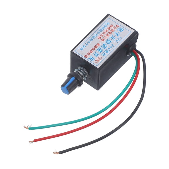 DEEPCRAFF 12V Fan Speed Controller Black PVC Electronic Speed Controller for Car Fan and Heater