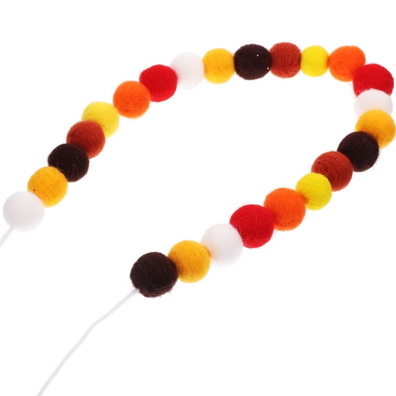 DEEPCRAFF Fall Wool Felt Pendant with Pom Pom Hanging Ornament for Cozy Home Decor and Seasonal Decoration