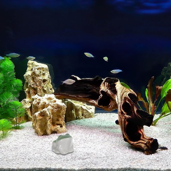 DEEPCRAFF Floating Frog and Aquarium Ornament for Ceramic Fish Tank Pond