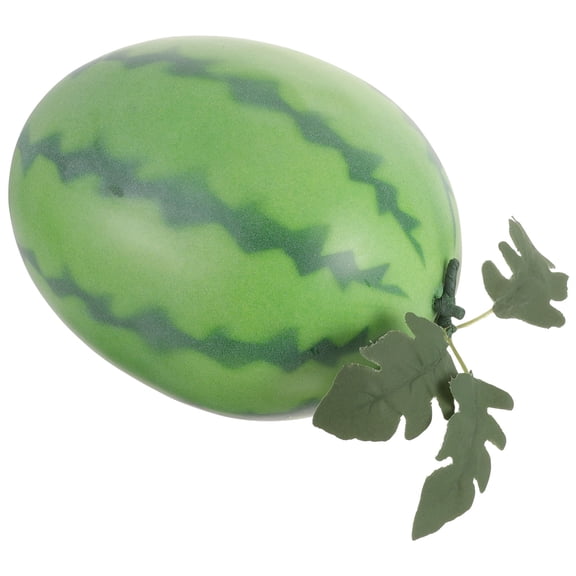 DEEPCRAFF Realistic Watermelon Artificial Fruit Model Foam Decor for Desktop Display, Photography Props, Home and Office Decoration