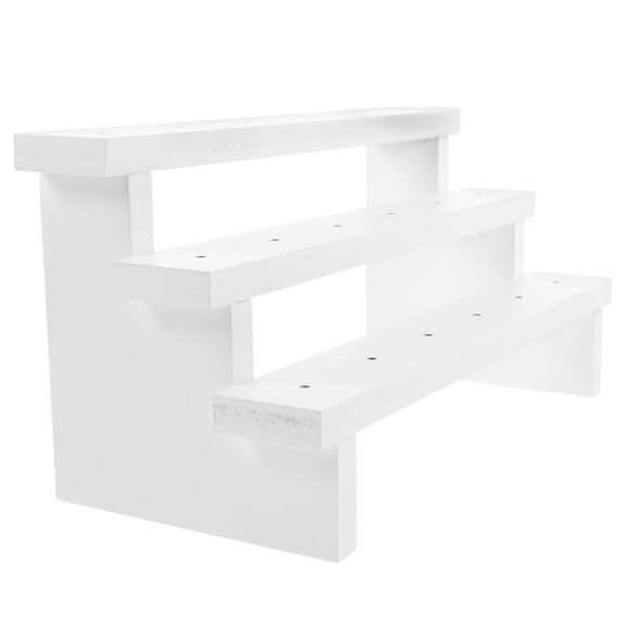 DEEPCRAFF Food Risers Lollipop Display Stand White Wood Treat Organization for Home Use 1Set