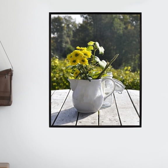 DEEPCRAFF Wall Hanging Frame Set Black Aluminum Versatile Usage Easy Installation