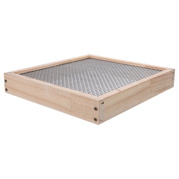 DEEPCRAFF Garden Compost Sifter with Sturdy Wood Frame and Fine Mesh Screen for Soil Sorting and Landscaping