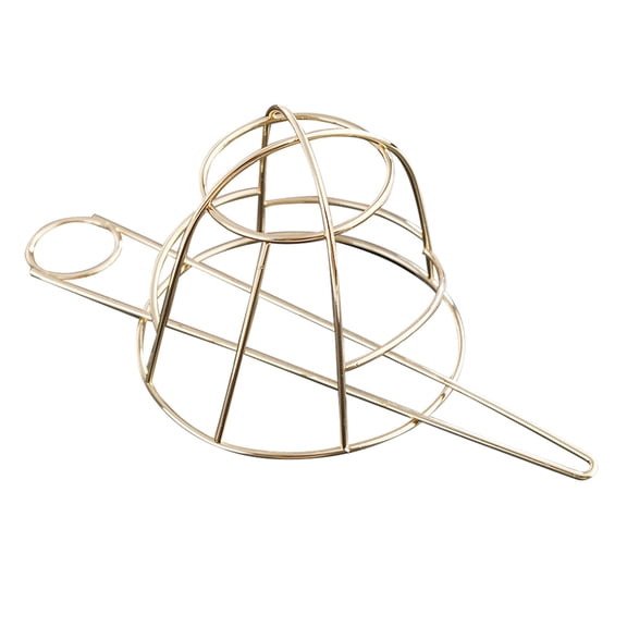 DEEPCRAFF Golden Hair Bun Cage Stick Metal Hair Fork Holder Perfect for Weddings