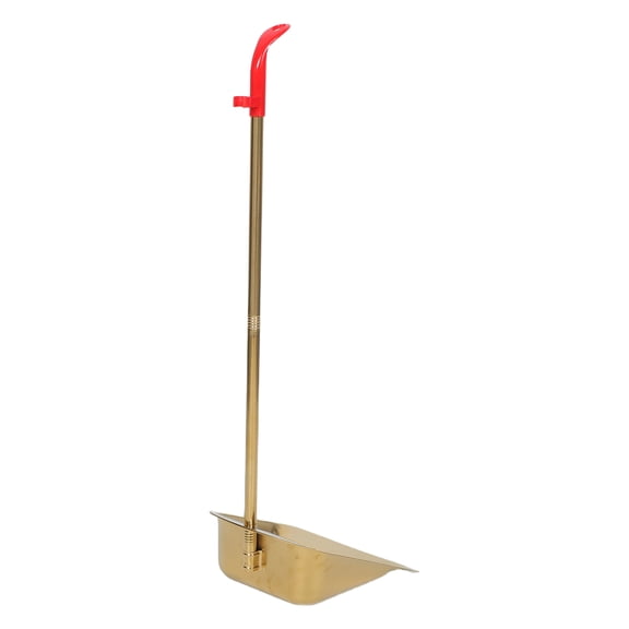 DEEPCRAFF Ergonomic Metal Dustpan with Serrated Edge for Kitchen, Office, Lobby and Home Cleaning Tasks