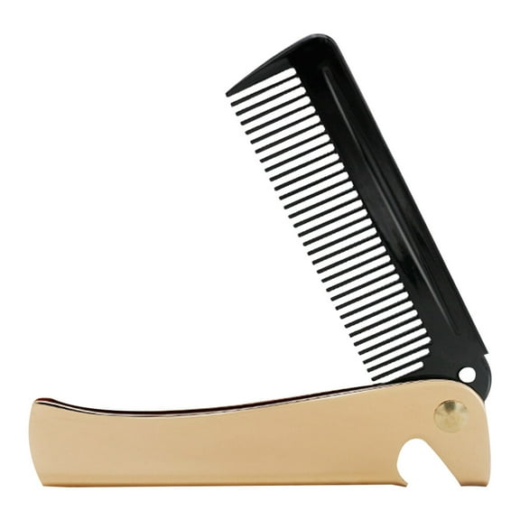 DEEPCRAFF Golden Stainless Steel Comb for Hairdressing Anti Static Scalp Massage Use