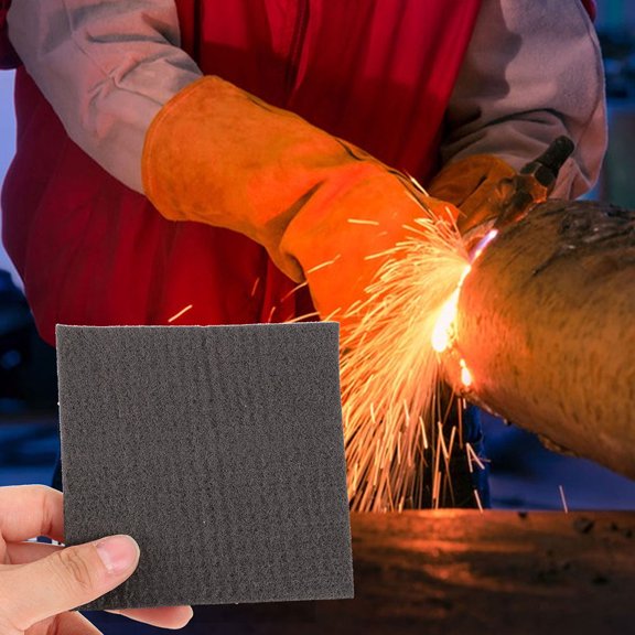 DEEPCRAFF Graphite Carbon Felt Welding Blanket Fireproof Lightweight High Temp Insulation
