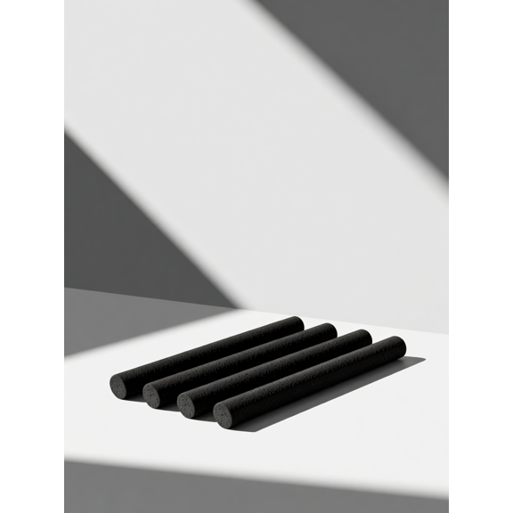 DEEPCRAFF Graphite Electrode Bar For Conducting Electricity 4Pcs