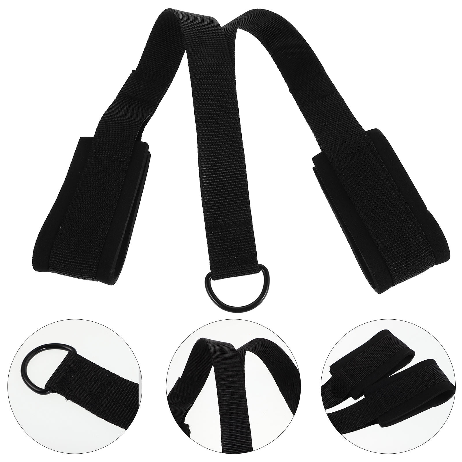 DEEPCRAFF Cable Machine Attachments Tricep Rope Cable Attachment Black ...