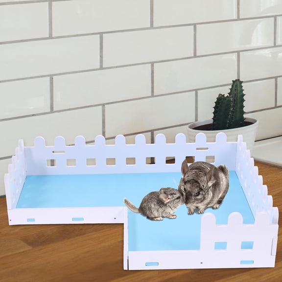 DEEPCRAFF Hamster Platform with Blue Crawling Ladder for Pet Exercise and Cage Decoration