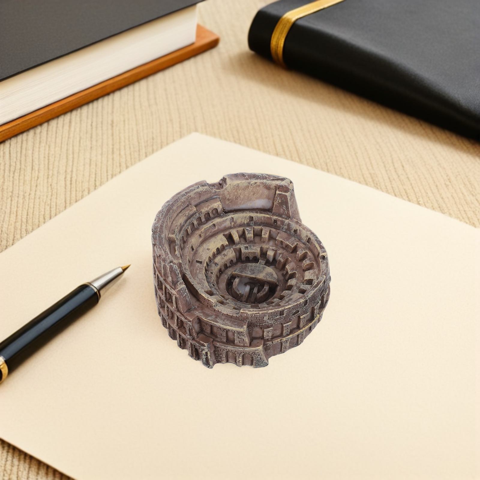 Resin Rome DEEPCRAFF Handcrafted Resin Roman Colosseum Statue Small Architectural ...