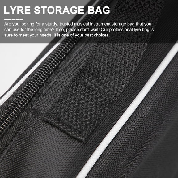 DEEPCRAFF Lyre Harp Holder Padded Harp Case Polyester for Travel 1Pack