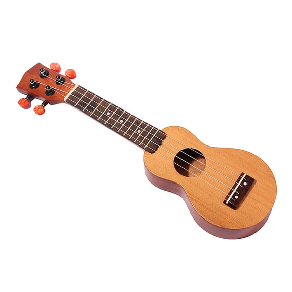 DEEPCRAFF Hawaiian Soprano Ukelele with Spruce Top and Sapele Body Brown Wood Stringed Instrument