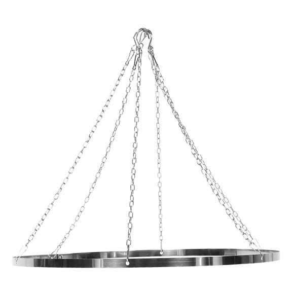 DEEPCRAFF Premium Metal Ceiling Draping Hoop Kit with Quick Installation in Plated Silver
