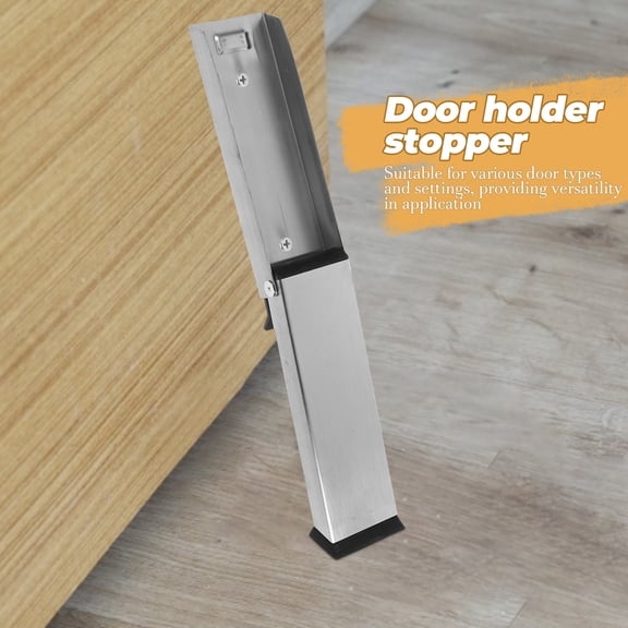 DEEPCRAFF Heavy Duty Stainless Steel Door Holder Stopper with Folding Design for Stable Positioning