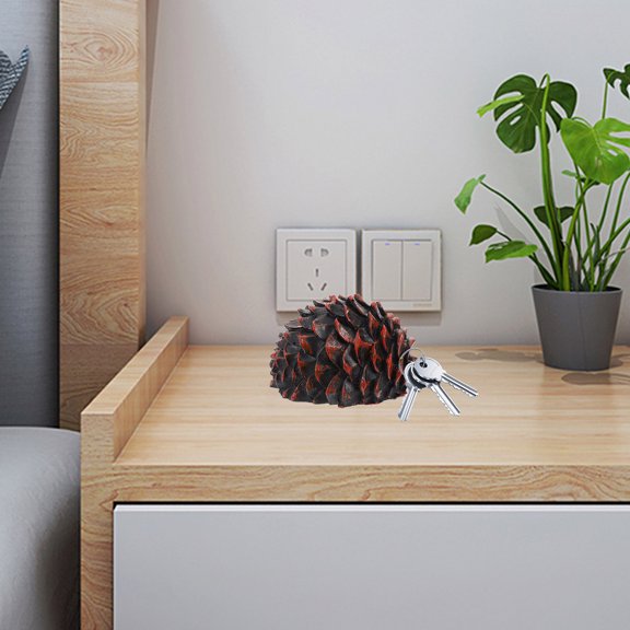 DEEPCRAFF Hidden Key Storage Box Simulation Pine Cone Yard Storage Keys Holder Key Storage Box