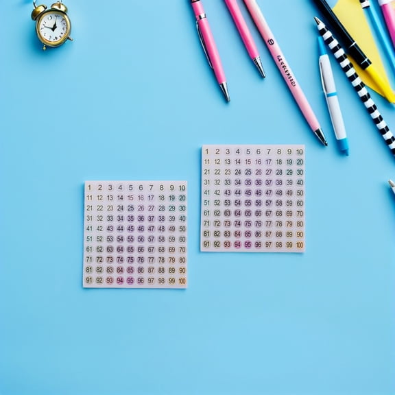 DEEPCRAFF Holographic Number Stickers 1 to 100, Self-Adhesive Round Labels for Office, Craft, School, Home, and Projects