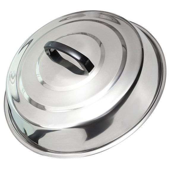 DEEPCRAFF Home Kitchen Transparent Pot Lid with Stainless Steel Rim for Boiling and Steaming