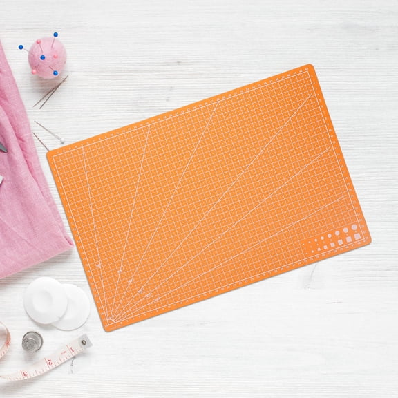 DEEPCRAFF Orange PP Material Cutting Mat for Home Use with Non Slip Surface