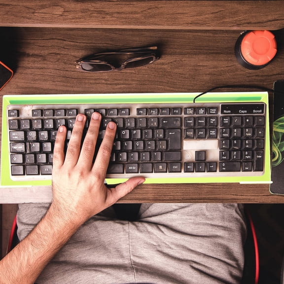 DEEPCRAFF Assorted Color Acrylic Keyboard Lifter for Desk, Enhances Typing, Reduces Strain