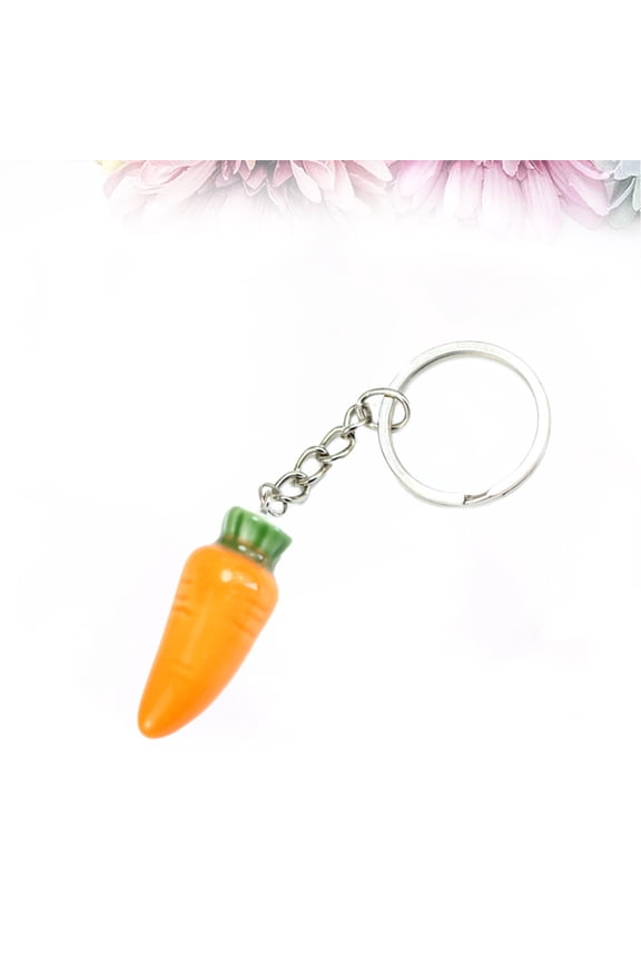 Keychain for Bag with Carrot Shape in Ceramic 1Set