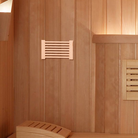 DEEPCRAFF Khaki Wooden Sauna Room Shutter Window for Efficient Air Vent