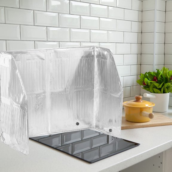 DEEPCRAFF Kitchen Aluminum Foil Guard Non Stick Oil Splatter Screen for Stove Protects Walls and Counters