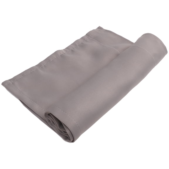 DEEPCRAFF Farmhouse Style Grey Cotton Valance Curtains for Kitchen Bedroom with Light Blocking and Privacy