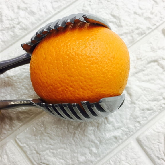 DEEPCRAFF Handheld Tomato Slicer with Aluminum Clamp and Round Fruit Tongs for Easy and Efficient Kitchen Food Preparation