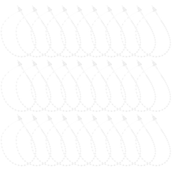 DEEPCRAFF Labels Security Seals Tag Fastener White Plastic Jewelry Tags 1 Set